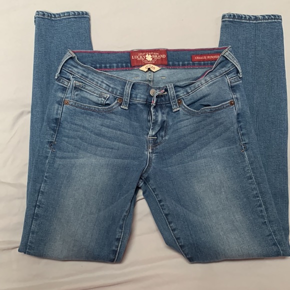 Medium Wash Lucky Brand Skinny Jeans - Picture 2 of 5